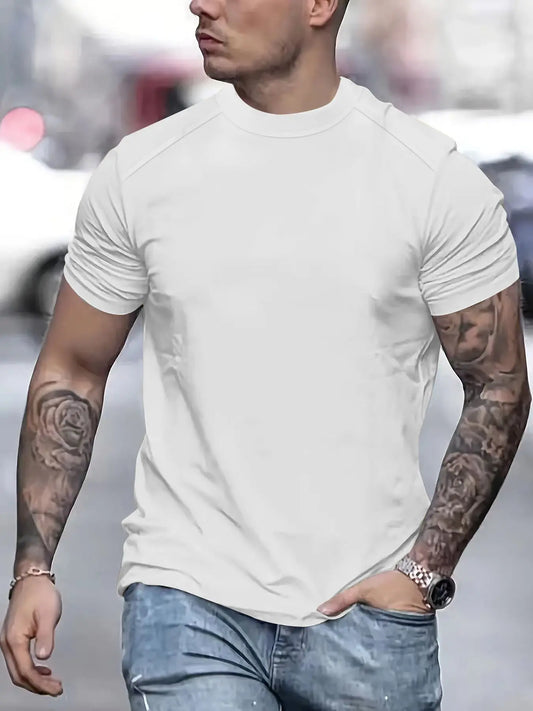 T-shirt Crew Neck Casual Trendy Tops - KYAAN