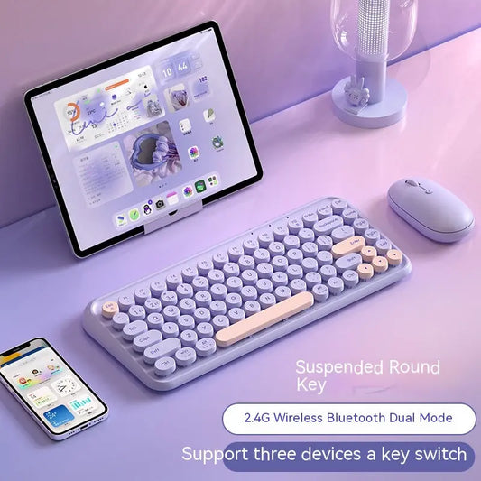 Three-mode Wireless Bluetooth Keyboard And Mouse Set - KYAAN