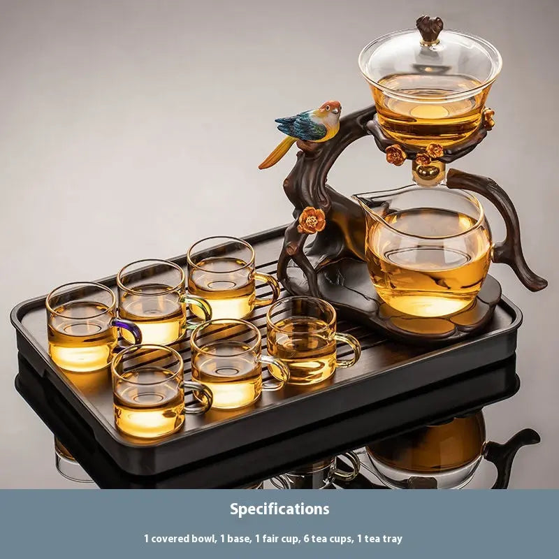 Glass Automatic Tea Set Household Teapot Tea Cup - KYAAN