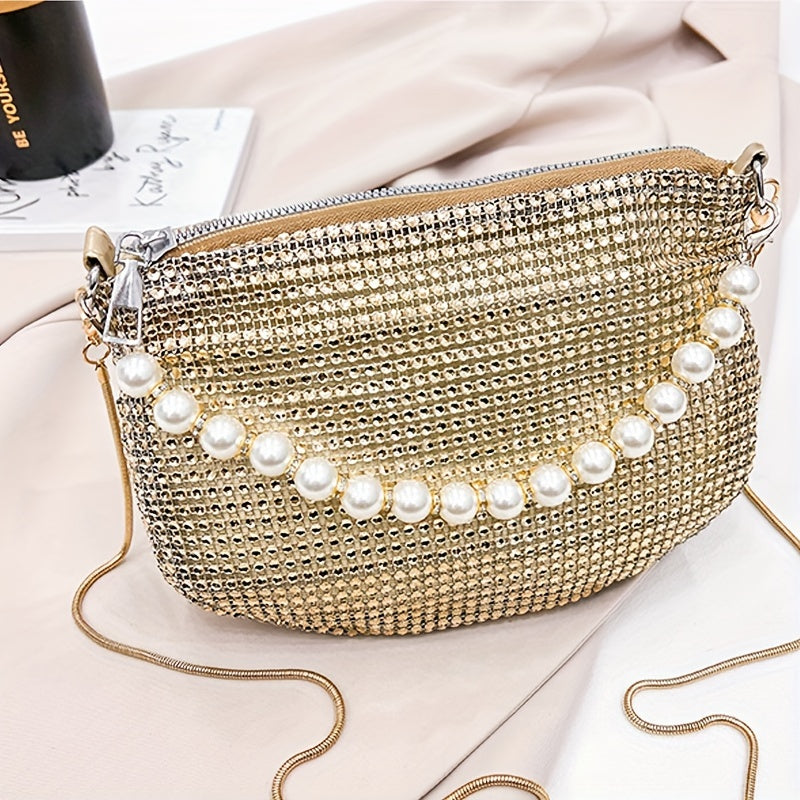 Evening Clutch Bag With Drawstring Closure, PVC Material Bag For Party, Wedding And Banquet Outfits - KYAAN