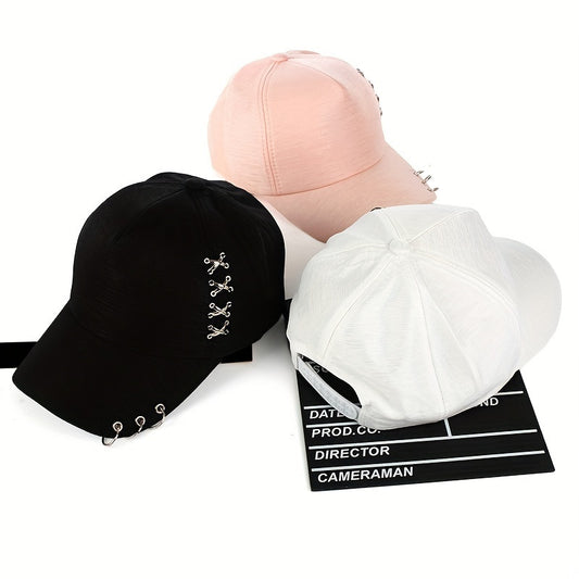 Breathable Mercerized Metal Ring Spring/Summer Parasol Baseball Cap For Men And Women - KYAAN