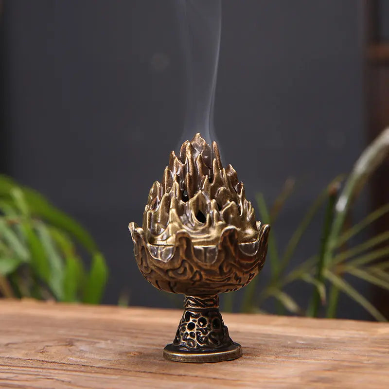 Elegant Alloy Aromatherapy Furnace - Antique Agarwood & Sandalwood Stove For Home Decor - KYAAN