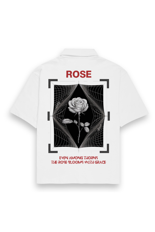 ROSE Unisex Oversized Shirt - KYAAN URBAN ELEGANCE