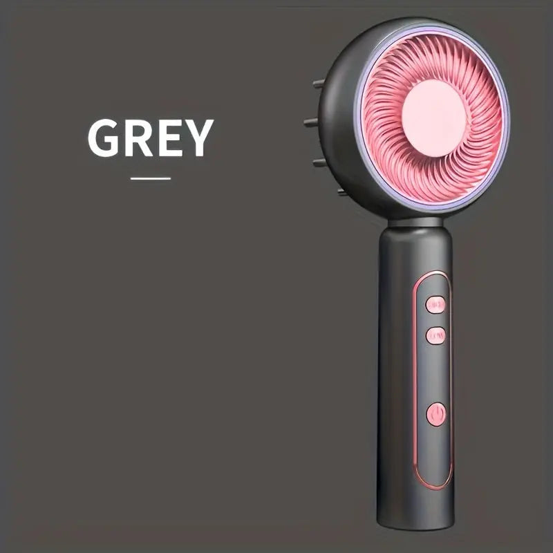 Electric Massage Comb Head Massager Electric Scalp Massage Comb Brush Vibration Electric Massage Brush USB Charging Suitable For Normal Hair Texture - KYAAN