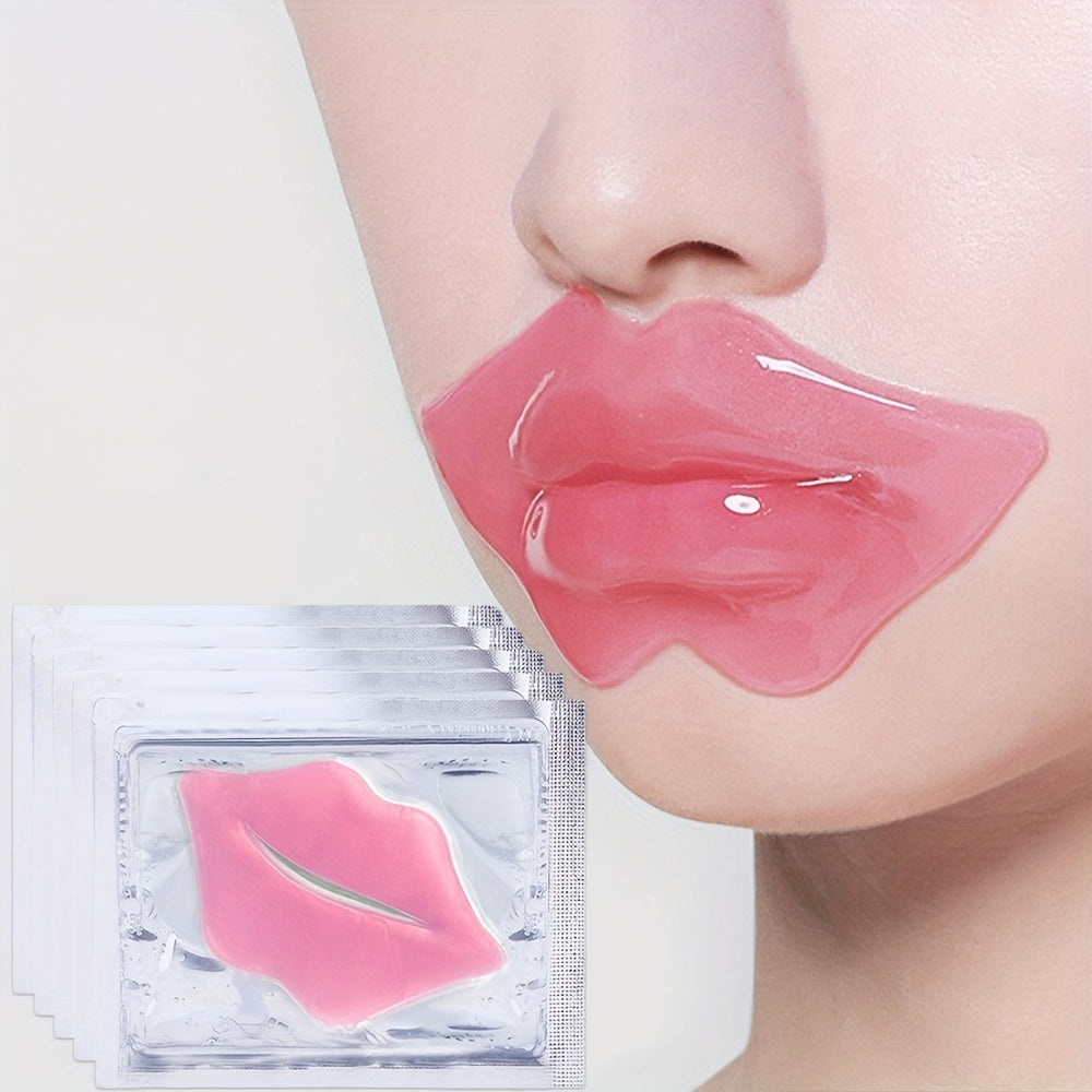 5 Pcs Crystal Lip Mask Reducee The Look Of Ageing Smooth Wrinkle Moisture Essence Patch Lips Plump Gel Personal Care Hydrating Care Tools - KYAAN