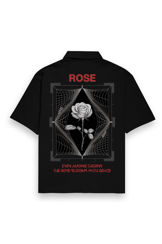 ROSE Unisex Oversized Shirt - KYAAN URBAN ELEGANCE