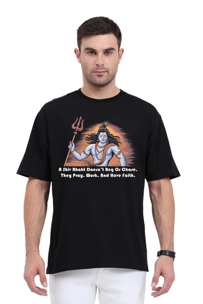 SHIV BHAKT Oversized Unisex T-Shirt - KYAAN URBAN ELEGANCE