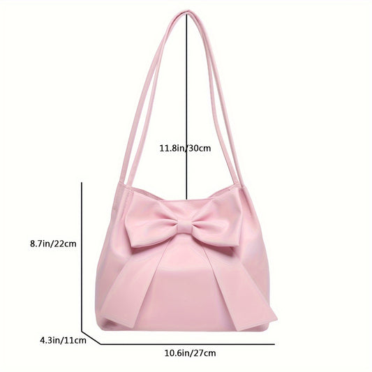 Elegant Bowknot Tote Bag For Women, Sweet Versatile Handbag & Shoulder Bag - KYAAN