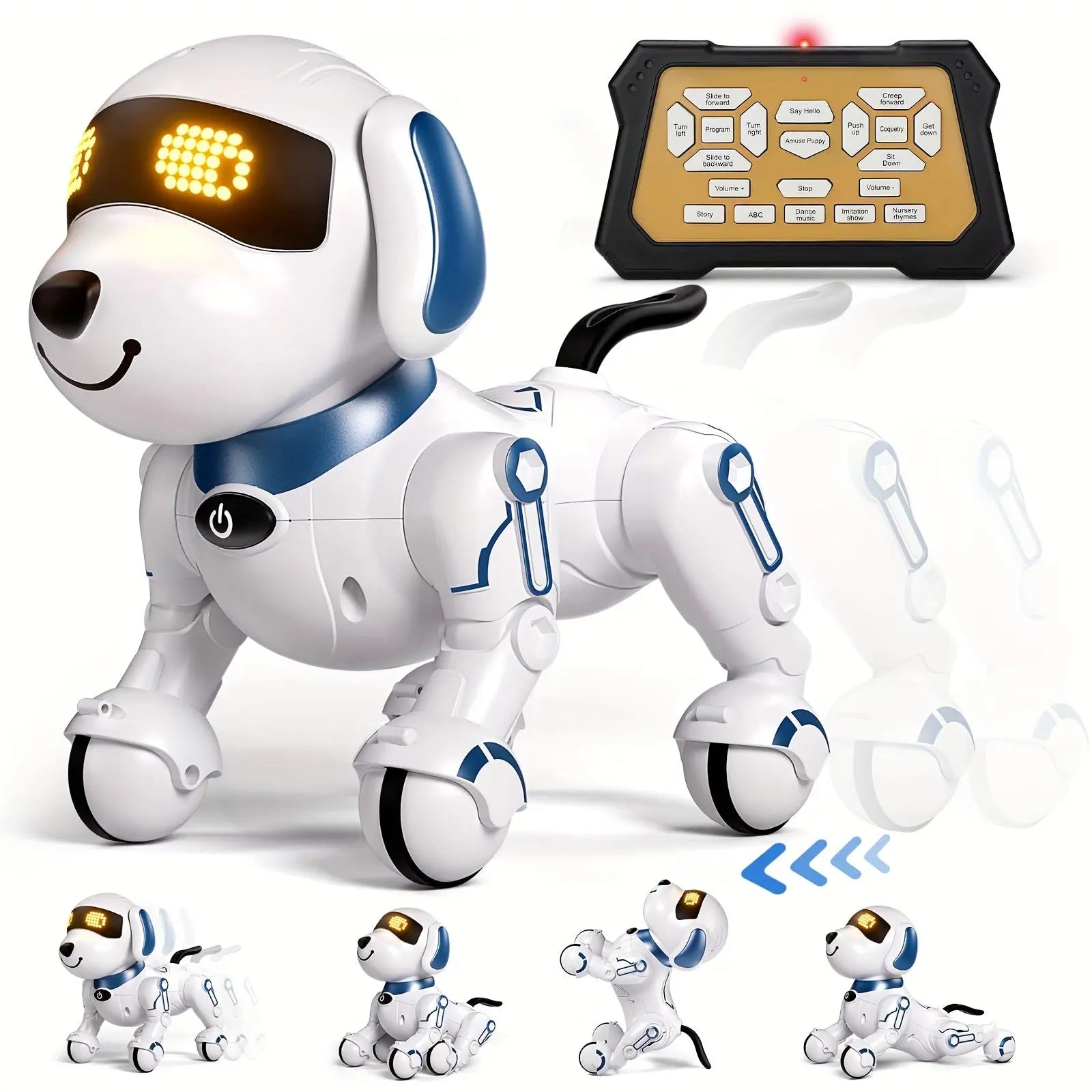 Electronic Pet Dog, Smart Machine Dog, Stunt Machine Dog, Conversational Intelligent Programming, Companion Education Toy, Robot Dog, Christmas, Halloween Gift - KYAAN