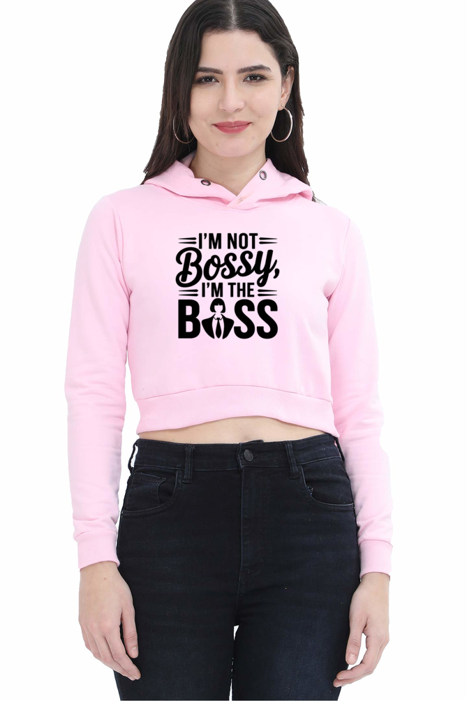 BOSSY Crop Hoodie - KYAAN URBAN ELEGANCE