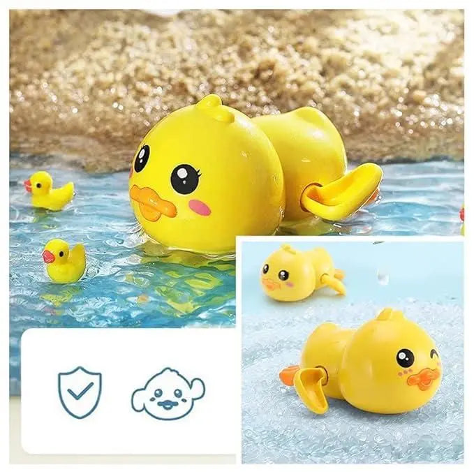 Bath Toy Swimming Duck Wind Up Water Floating Duck Toy - KYAAN