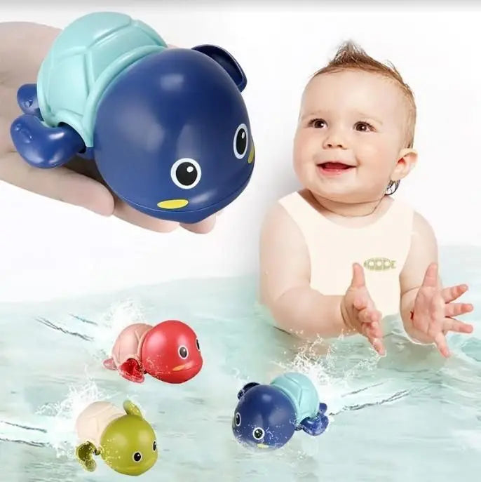 Cute Swimming Turtle Bath Toys for Kids Wind Up Toys for 1 Year Old Kids - KYAAN