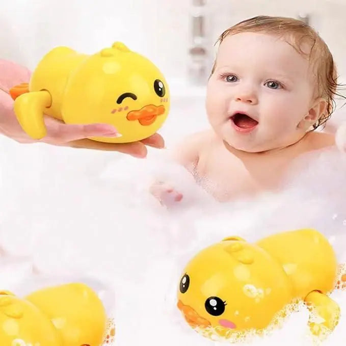 Bath Toy Swimming Duck Wind Up Water Floating Duck Toy - KYAAN