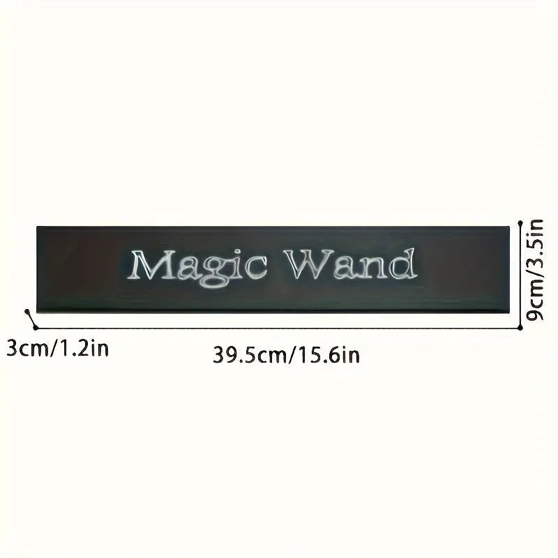 Preppy Style Wooden Magic Wand Set with LED Illumination, Battery Operated, Low Voltage ≤36V, Gift Box Included - Pack of 1 - KYAAN