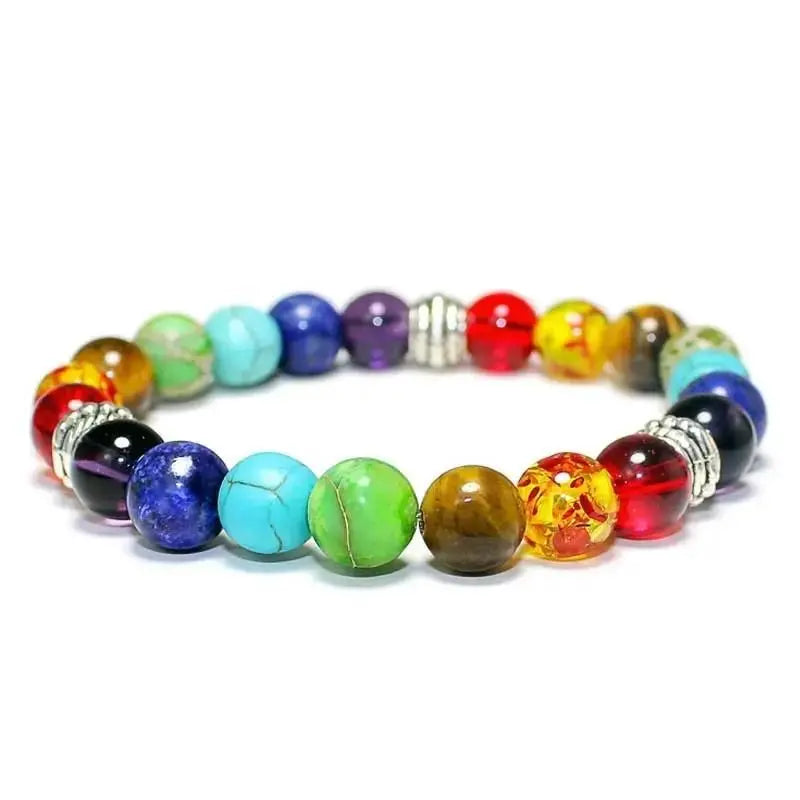 Classic 7 Beads Bracelet Natural Agates Bracelets Jewelry(Pack Of 2) - KYAAN