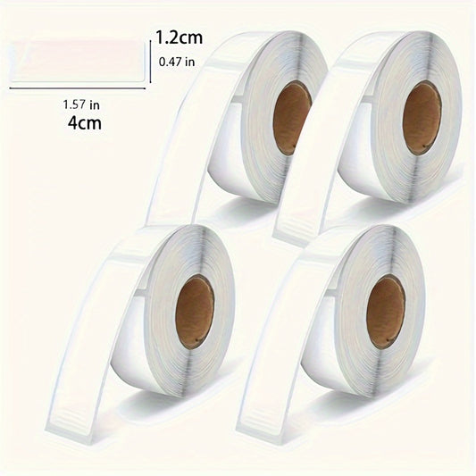 3 rolls of 160 sheets/roll white Phomemo D30 thermal self-adhesive labels, black letters on white background, 3/8 inch*11/2 inch 12mm*40mm, compatible with Phomemo D30 label printer, suitable for home, office, school - KYAAN