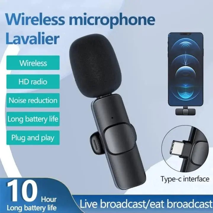 IMPORTED WIRELESS LAVALIER MICROPHONE AUDIO VIDEO RECORDING - KYAAN