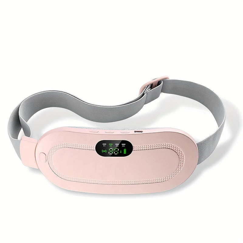 Electric Heating Belt Women's Menstrual Hot Compress Warm Palace Treasure Home Protective Belt Hot Compress Vibration Waist Massager Charging Palace Warm Stomach Heating Pad - KYAAN