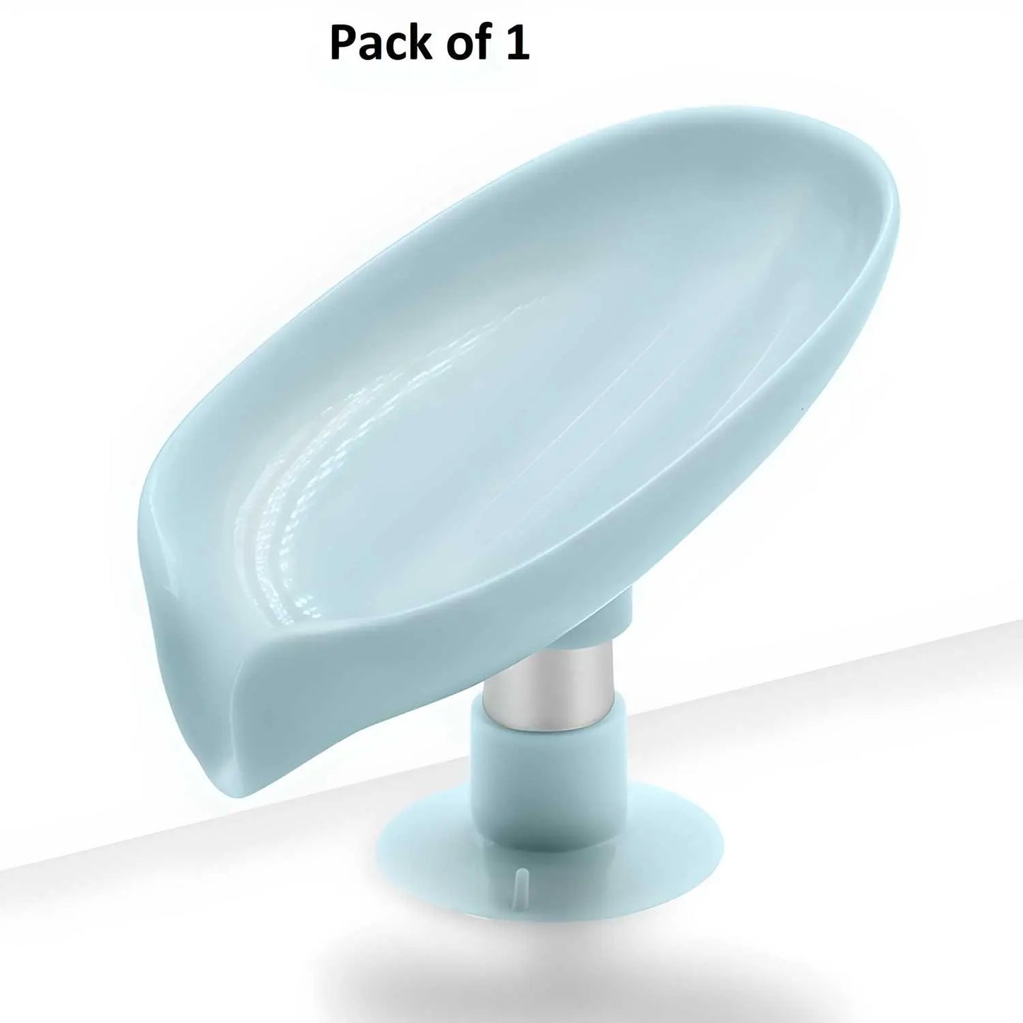 Soap Holder-Leaf Shape Self Draining Soap Holder With Suction Cup(Pack of 1) - KYAAN