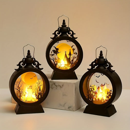 Make Halloween Magical with this Vintage LED Electronic Candle Light Hanging Storm Lantern! - KYAAN