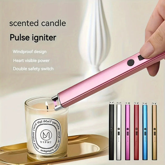 1pc New Electronic Pulse Igniter, Kitchen Celestial Gas Ignition Gun, Charging Lighter Candle Ignition Stick - KYAAN