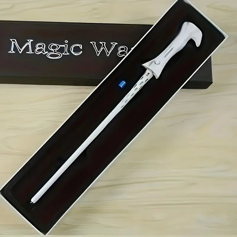 Preppy Style Wooden Magic Wand Set with LED Illumination, Battery Operated, Low Voltage ≤36V, Gift Box Included - Pack of 1 - KYAAN