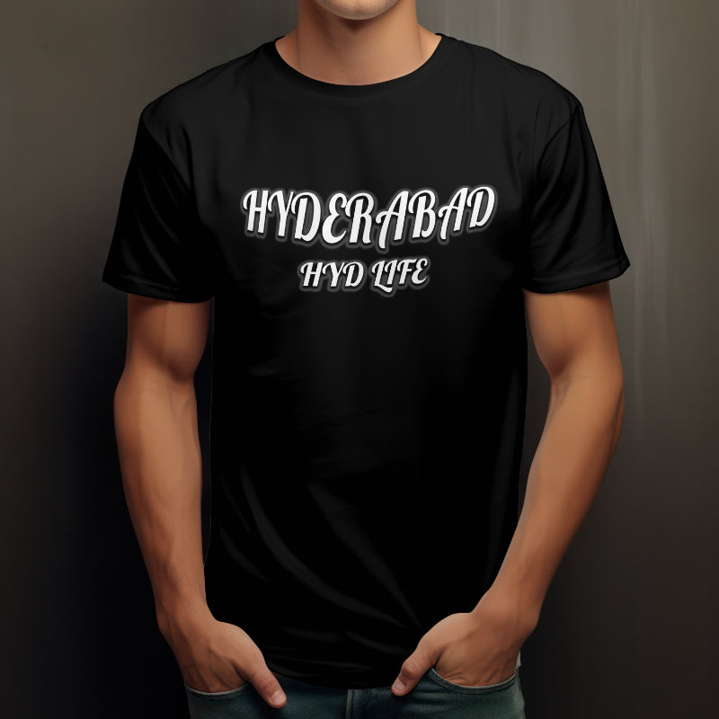 Hyderabad HYD LIFE T-Shirt - KYAAN URBAN ELEGANCE