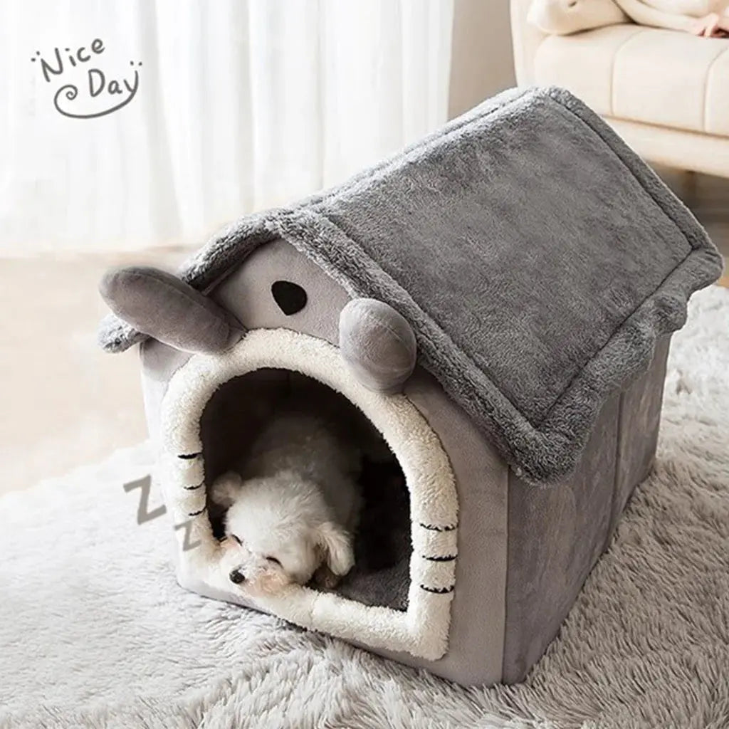 Cat /Dog bed Foldable Pet Sleepping Bed removable and washable cat house kennel for dog house indoor cat nest - KYAAN