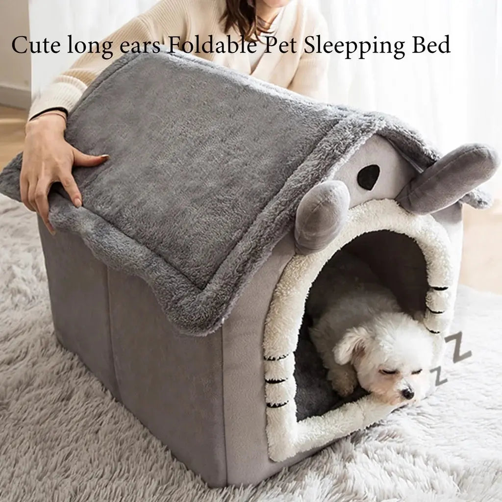 Cat /Dog bed Foldable Pet Sleepping Bed removable and washable cat house kennel for dog house indoor cat nest - KYAAN