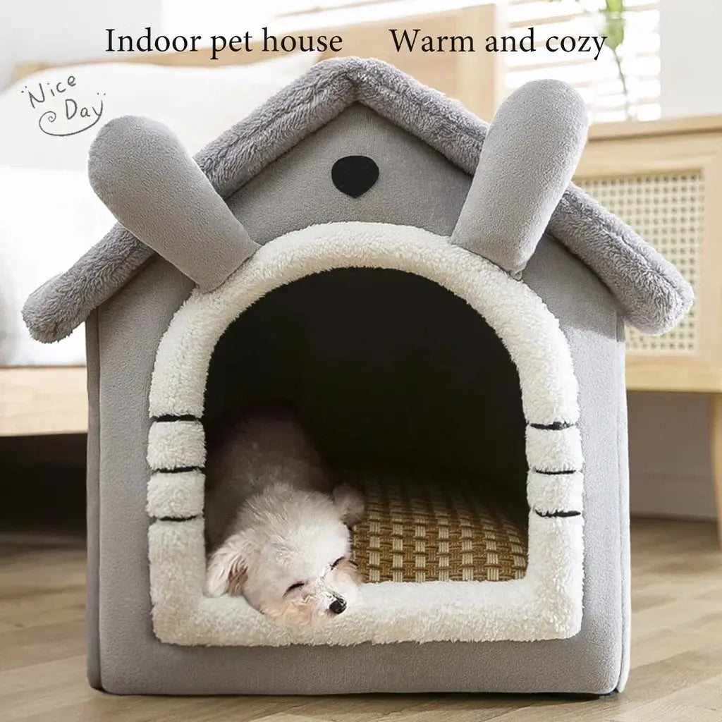 Cat /Dog bed Foldable Pet Sleepping Bed removable and washable cat house kennel for dog house indoor cat nest - KYAAN