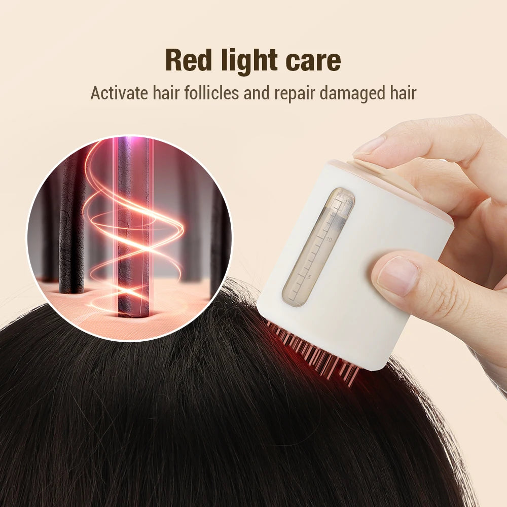 Electric Scalp Massager Comb for Hair Growth Red Light Therapy Micro-current Liquid Comb Scalp Applicator Hair Care - KYAAN