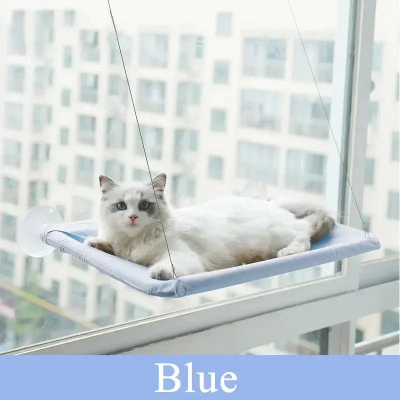 Hanging Cat Bed Pet Cat Hammock Aerial Cats Bed House Kitten Climbing Frame Sunny Window Seat Nest Bearing 20kg Pet Accessories - KYAAN