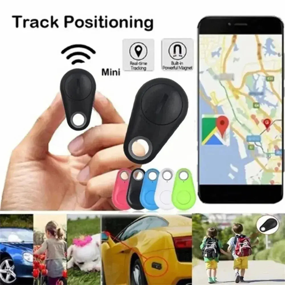 GPS Tracker Mini Fashion Smart Pets Anti Lost Alarm Wireless Child Bag Key Finder Locator Reminder Selfie Shutter Control - KYAAN