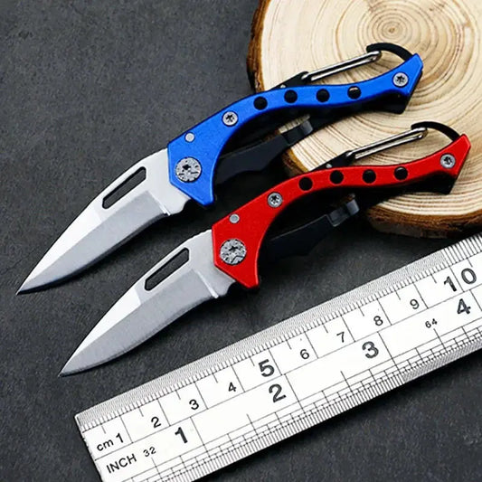 Folding Knife Tactical Survival Knives Hunting Camping Blade Self Defense Multi Outdoor Keychain Knife EDC Tool Pocket Knife - KYAAN