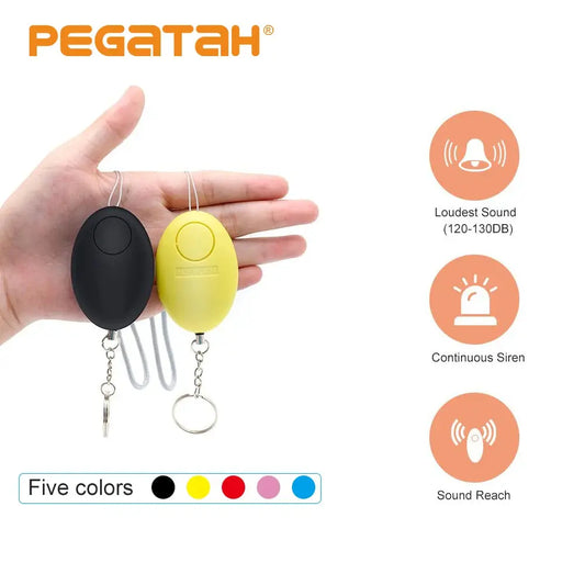 Cheap Self Defense Alarm 120dB Egg Shape Girl Women Security Protect Alert Personal Safety Scream Loud Keychain Emergency Alarm - KYAAN