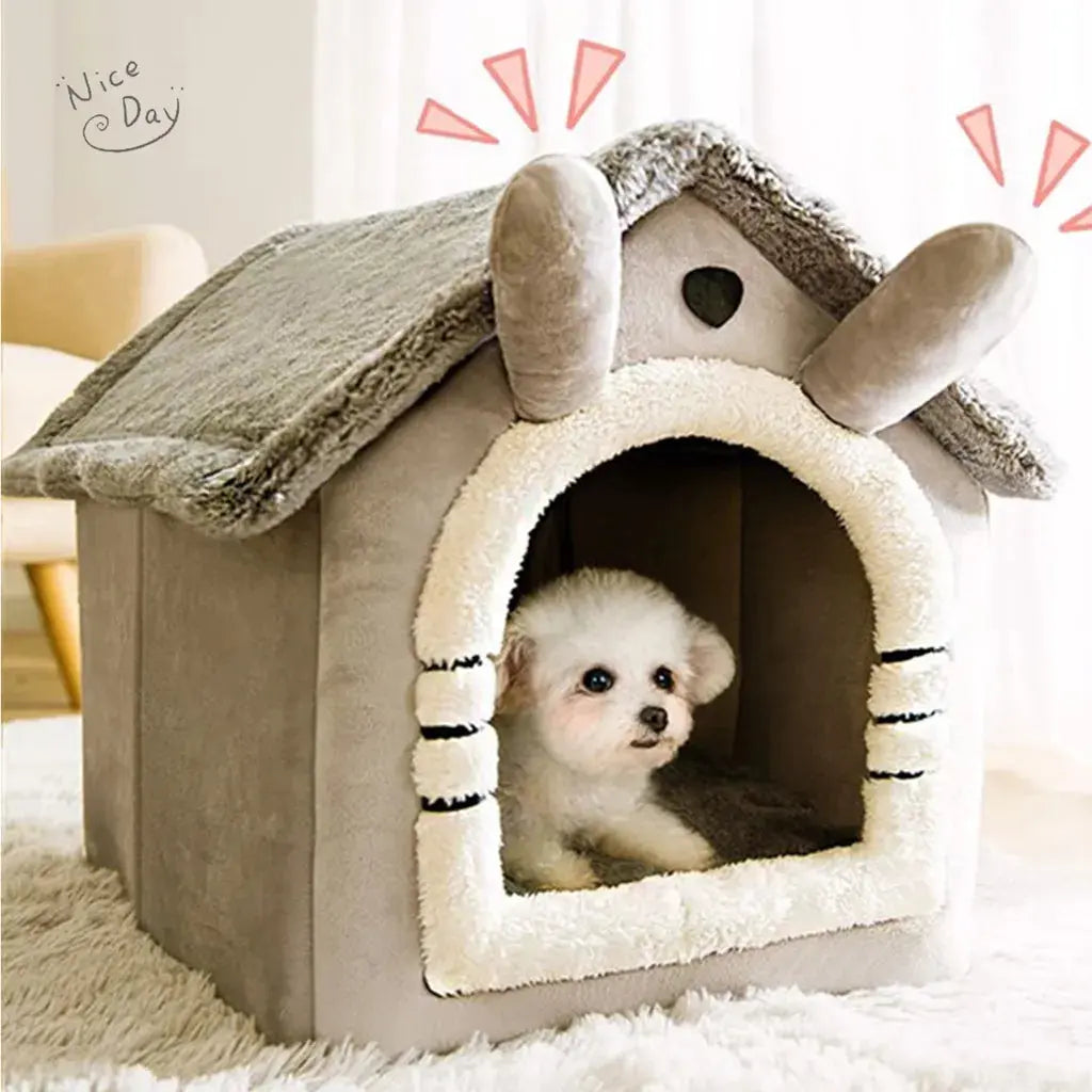 Cat /Dog bed Foldable Pet Sleepping Bed removable and washable cat house kennel for dog house indoor cat nest - KYAAN