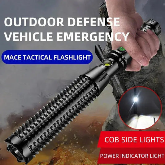 Wolf Tooth Lamp Rod Strong Light Charging Outdoor Super Bright Multi Functional Vehicle Retractable Self Defense Window Patrol - KYAAN