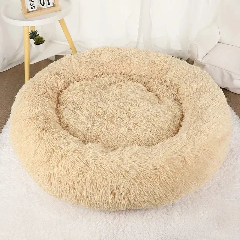 Cats Bed House Donut Round Sofa Supplies Winter Pet Accessories Warm Products Cushions Basket Kitten Mat For Cat Dog Beds - KYAAN