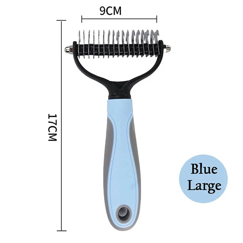 Professional Pet Deshedding Brush Dog Hair Remover Pet Fur Knot Cutter Puppy Cat Comb Brushes Dogs Grooming Shedding Supplies - KYAAN