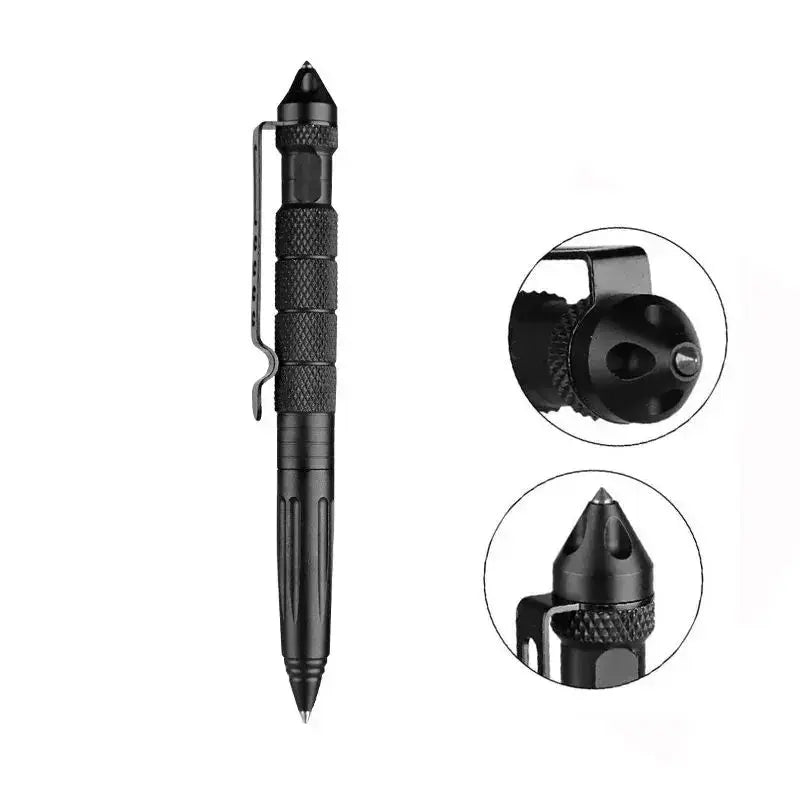 Multifunctional Metal Tactical Pen Anti skid Emergency Glass Breaker Self Defense Supplies - KYAAN