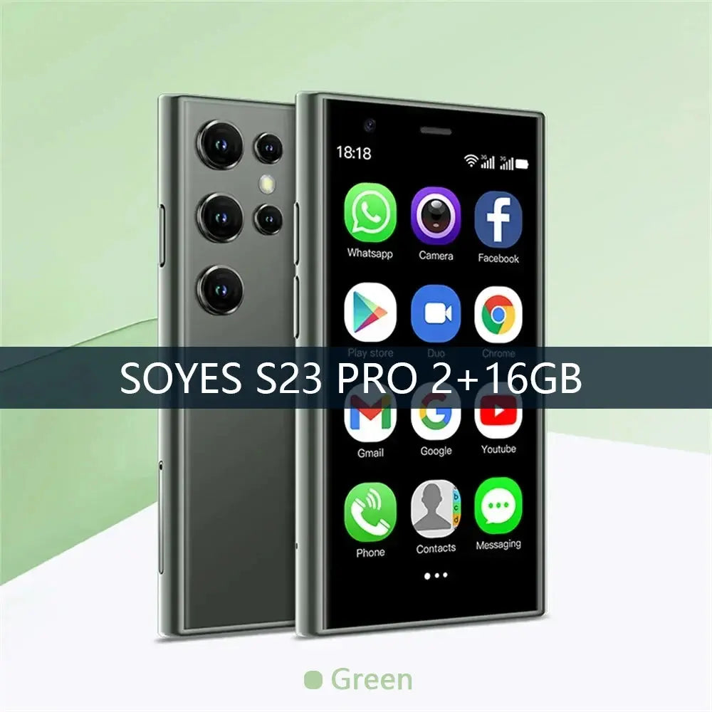 SOYES S23 Pro Mini Smartphone Android 8.1 Dual SIM 3.0 Inch 1000mAh 3G Mobile Phone 2GB+16GB 1000mAh Small Super Mini Cellphone - KYAAN