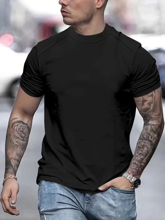 T-shirt Crew Neck Casual Trendy Tops - KYAAN