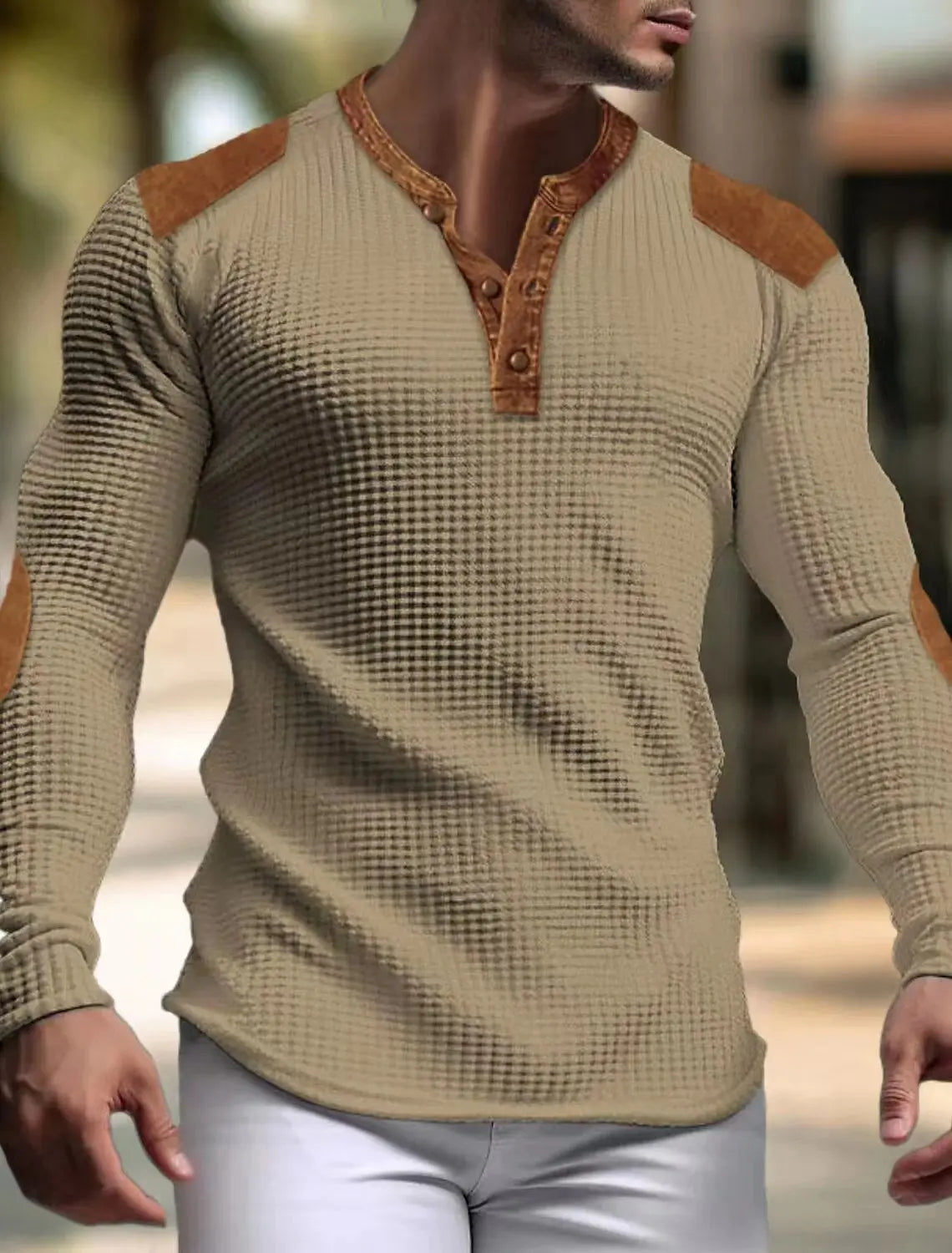 Men's Casual Sweatshirt Fall V-neck - KYAAN