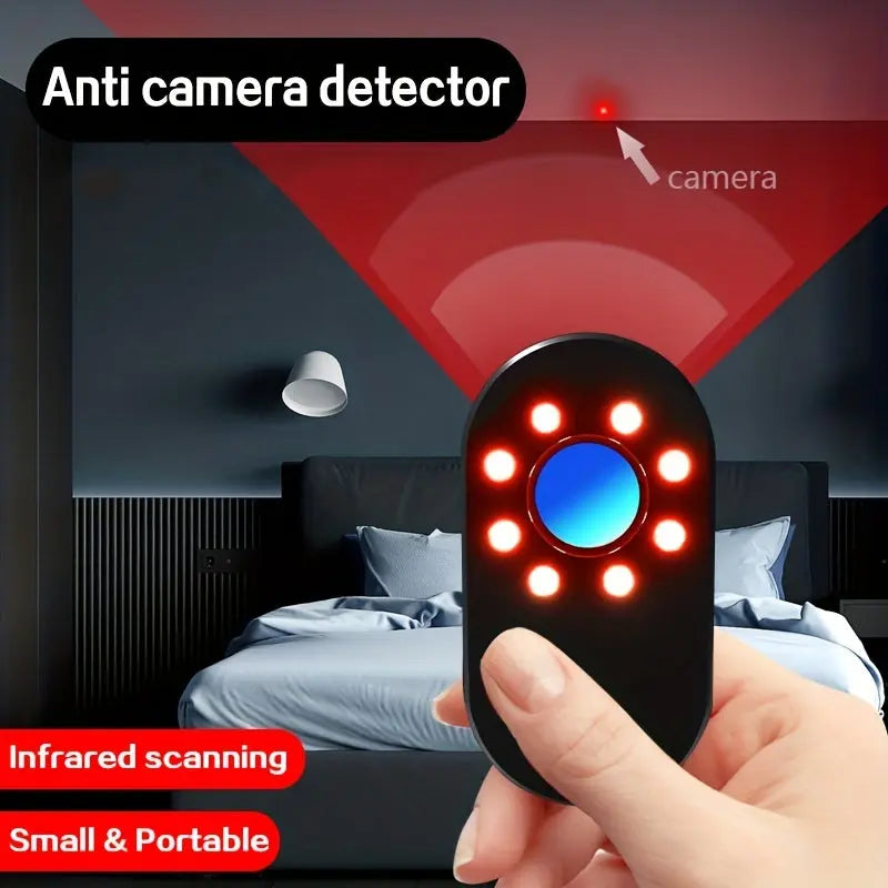 1pc, Hotel Hidden Camera Detector Finder, Infrared Detector, Travel Mini Portable Anti-Peeping Anti-Monitoring Camera Scanner - KYAAN