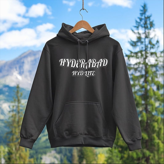 Hyderabad HYD LIFE Hoodie - KYAAN URBAN ELEGANCE