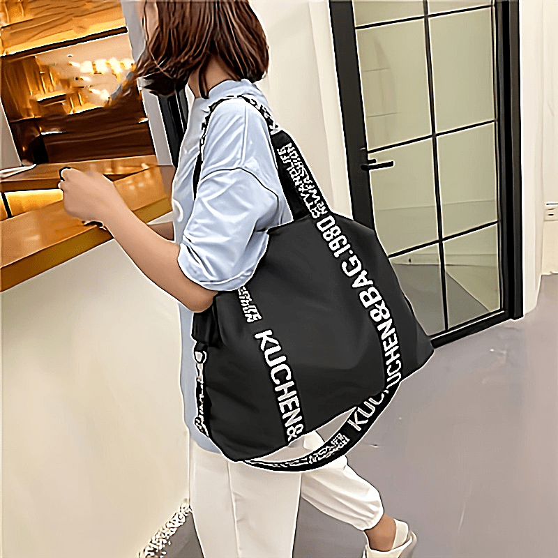 Large Capacity Tote Bag For Women, Casual Fashion Shoulder Handbag, Versatile Crossbody Travel Gym Bag, Stylish Mommy Carry-On Luggage - KYAAN