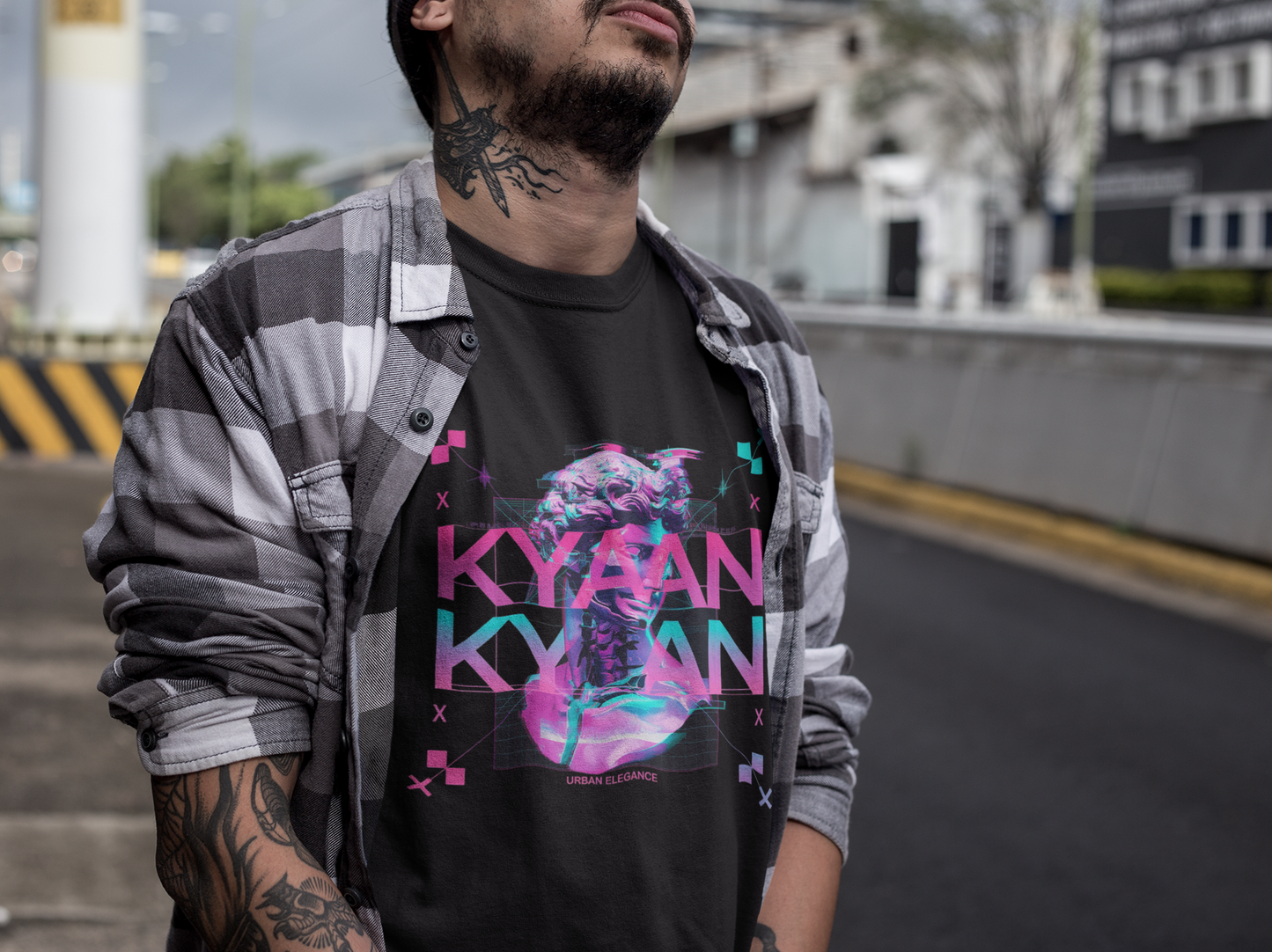 Glitch Unisex Oversized T-Shirt - KYAAN URBAN ELEGANCE