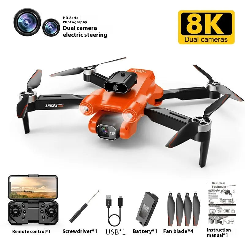 Quadcopter Drone - Brushless Motor, 8K HD Camera, Aerial Photography, GPS, Toy for Adults and Kids - KYAAN