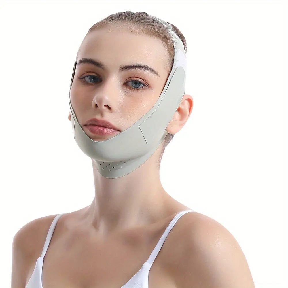 Reusable V Line Lifting Mask, Double Chin Reducer Chin Strap, Lift And Tighten The Face To Prevent Sagging, Ultra-thin Comfortable Reusable Summer Face Belt - Facial Care Gifts For Mother - KYAAN