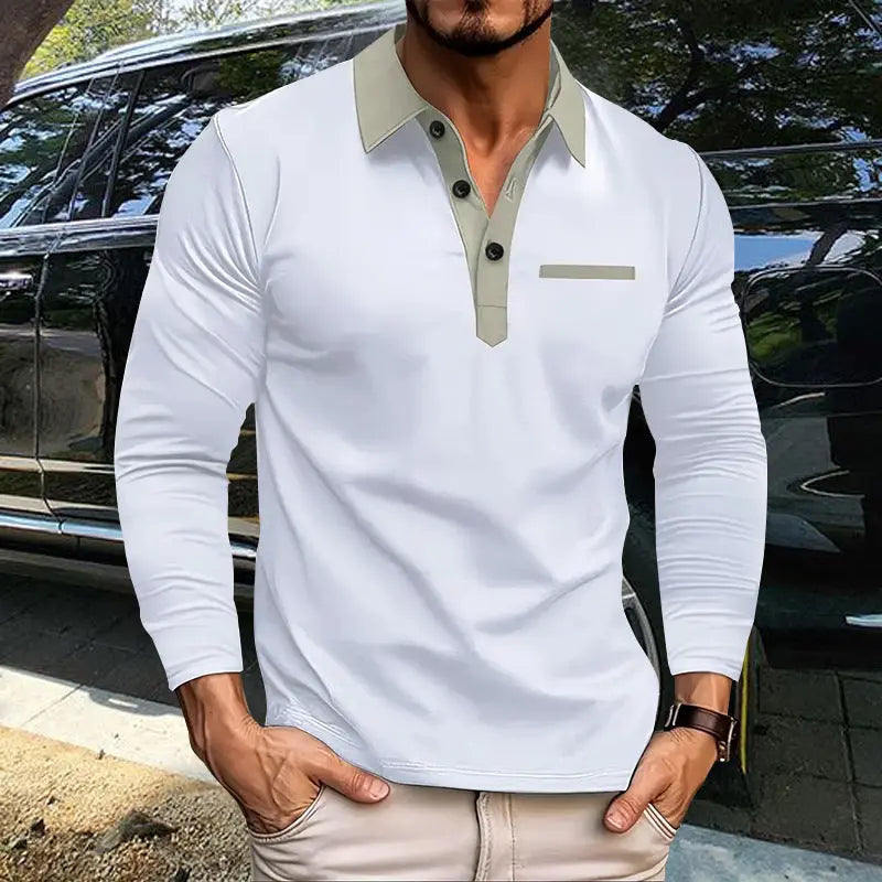 Stitching Long Sleeve Fashion Slim Fit - KYAAN